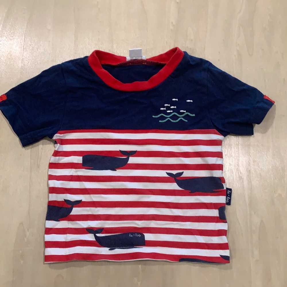 Le Top 12M Striped Short Sleeve Shirt